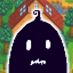 Krobus from Stardew Valley. He is making the default expression